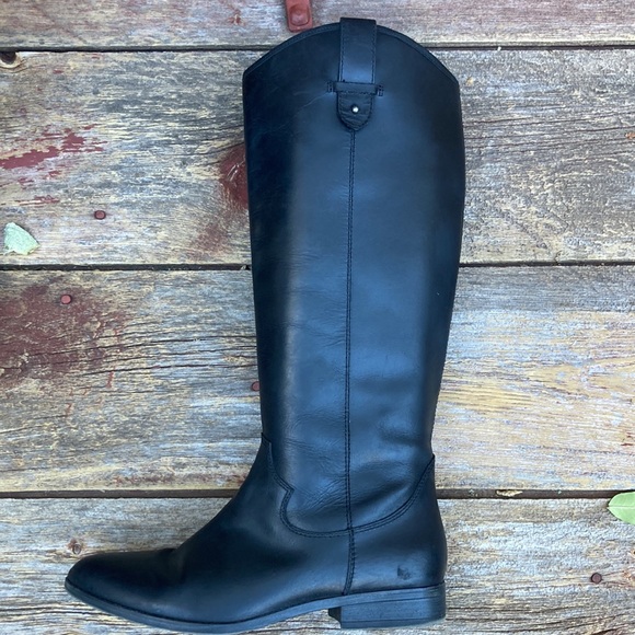 🍄 Frye & Co. Tania Black Leather Riding Boots - Picture 14 of 15